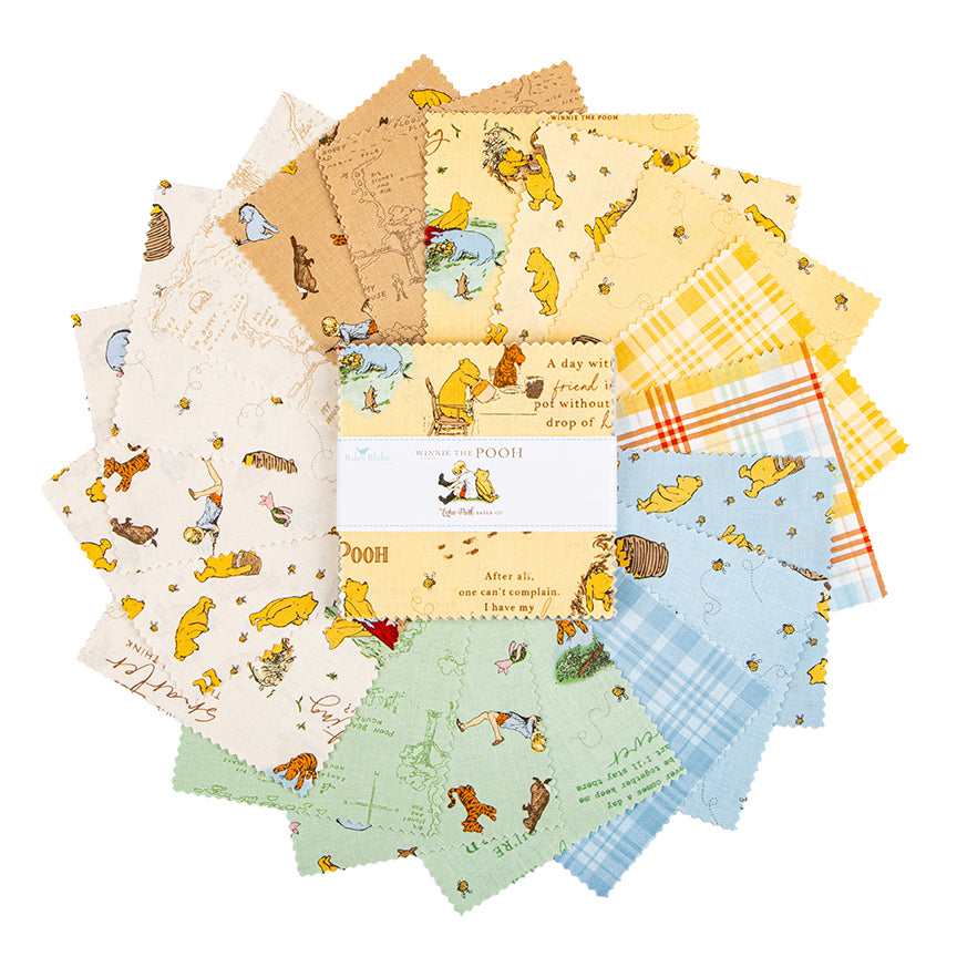 Preoder Winnie the Pooh 5" Stacker – 42 Precut Squares by Echo Park Paper Co. for Riley Blake Designs