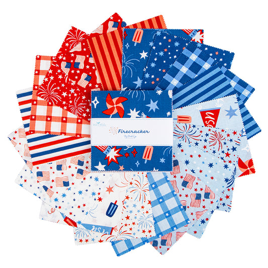 Firecracker 5” Stacker – 42 Piece Charm Pack by My Mind’s Eye
