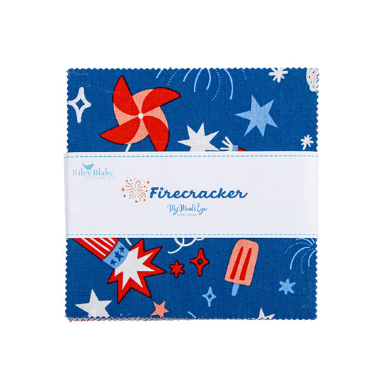 Firecracker 5” Stacker – 42 Piece Charm Pack by My Mind’s Eye