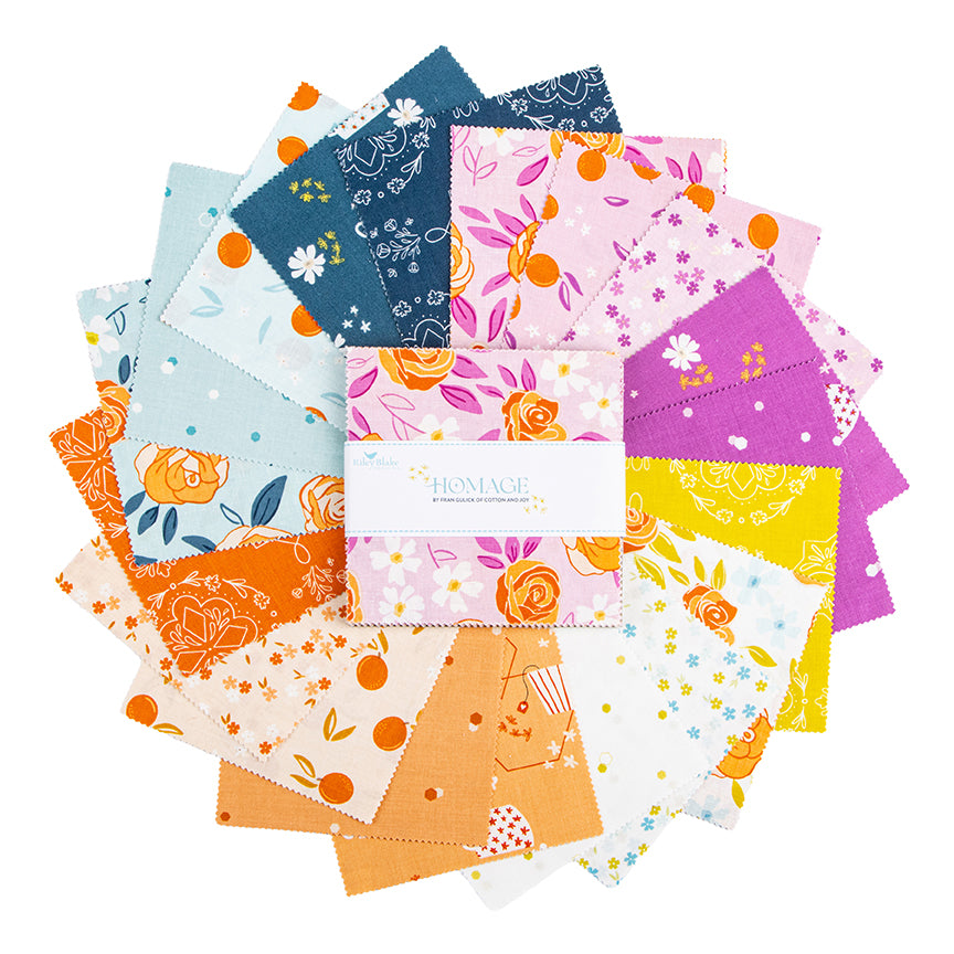 Homage 5" Stacker | 42pc Charm Pack | Fran Gulick | Riley Blake Designs | 5-17220-42