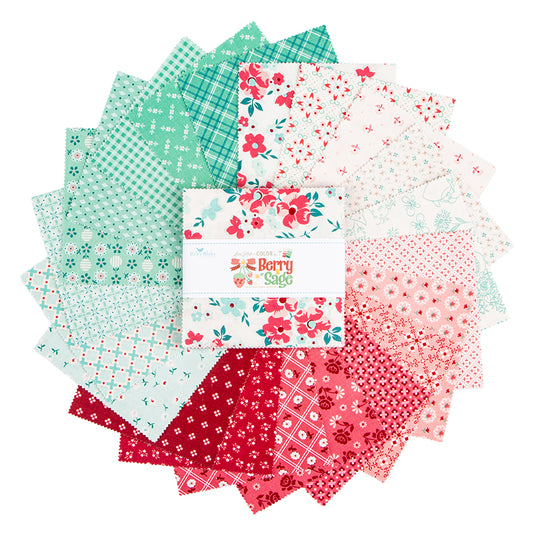 Berry & Sage 5" Stacker – 42 Precut Squares by Lori Holt – Preorder Ships March 2026