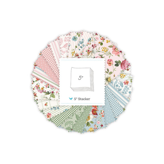 🌸 Little Garden Path 5" Stacker – 42 Pieces | Lisa Audit | 50% Deposit Preorder | April 2027