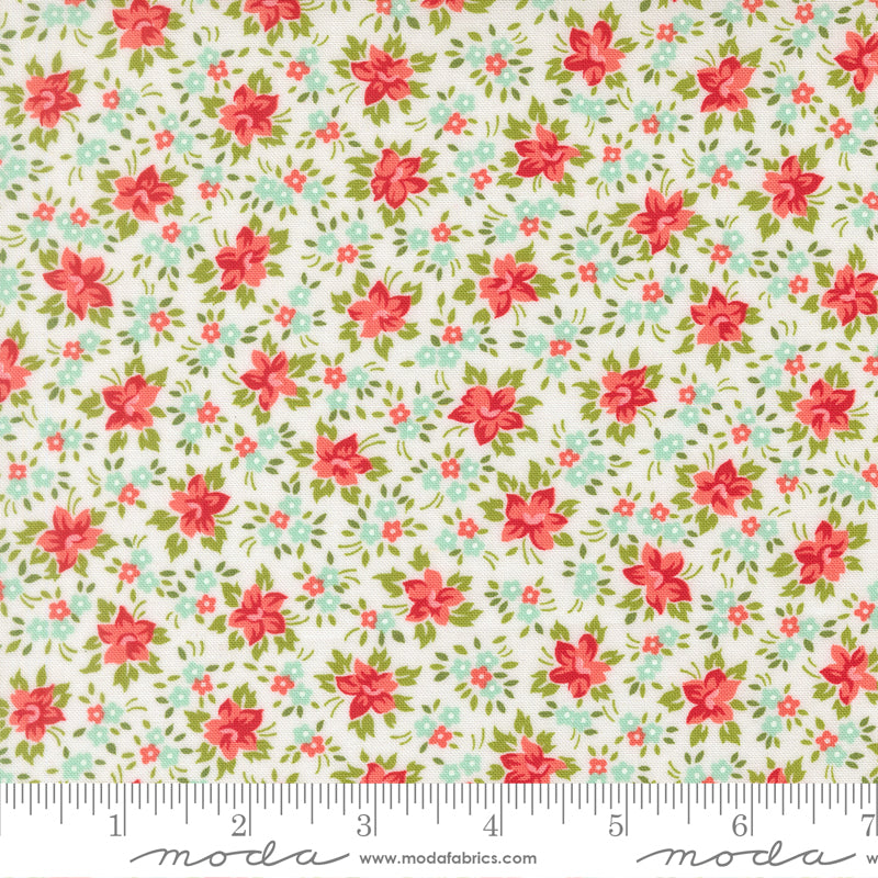 Bloomsberry 55353 11 – Petite Floral White | Camille Roskelley | Moda Fabrics | Yardage