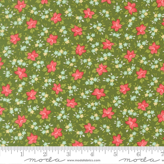 Bloomsberry 55353 15 – Petite Floral Green | Camille Roskelley | Moda Fabrics | Yardage