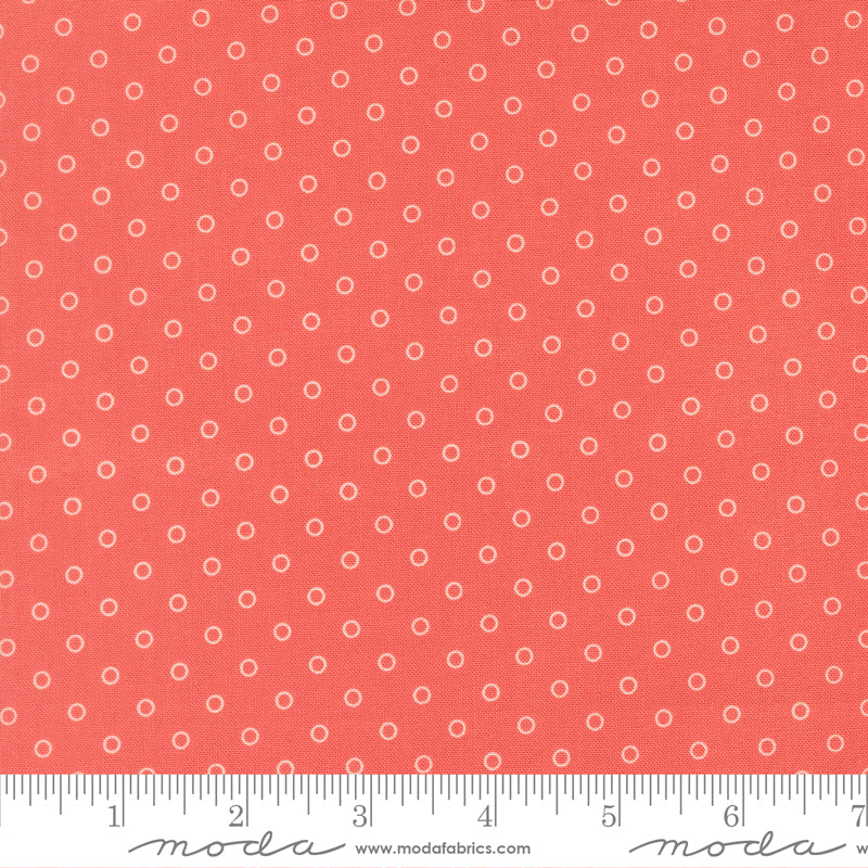 Bloomsberry 55356 17 – Coral Dot | Camille Roskelley | Moda Fabrics | Yardage