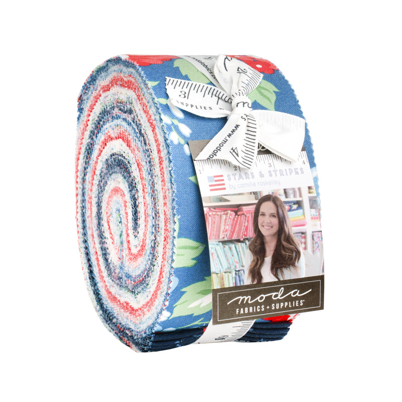 Stars & Stripes Jelly Roll | Camille Roskelley | Moda Fabrics | 50% Deposit Preorder | March 2027