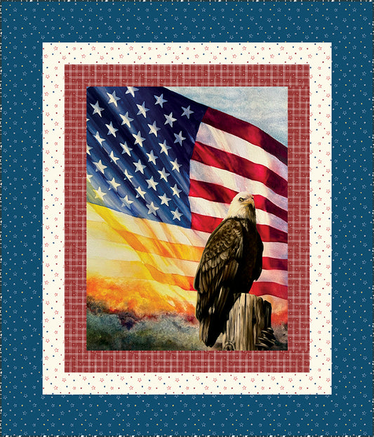 American Honor Panel Quilt Kit – Patriotic Quilt Kit by Vicki Gifford for Riley Blake Designs – Preorder Ships February 2026