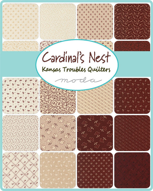Cardinal's Nest Fat Quarter Bundle | Kansas Troubles Quilters | Moda Fabrics | 50% Deposit February 2027 Preorder