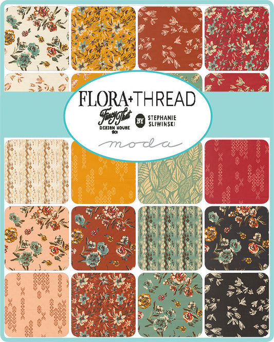 Flora + Thread Fat Quarter Bundle by Fancy That Design House for Moda Fabrics – 34 Piece Bundle – 50% Deposit Preorder – November 2026