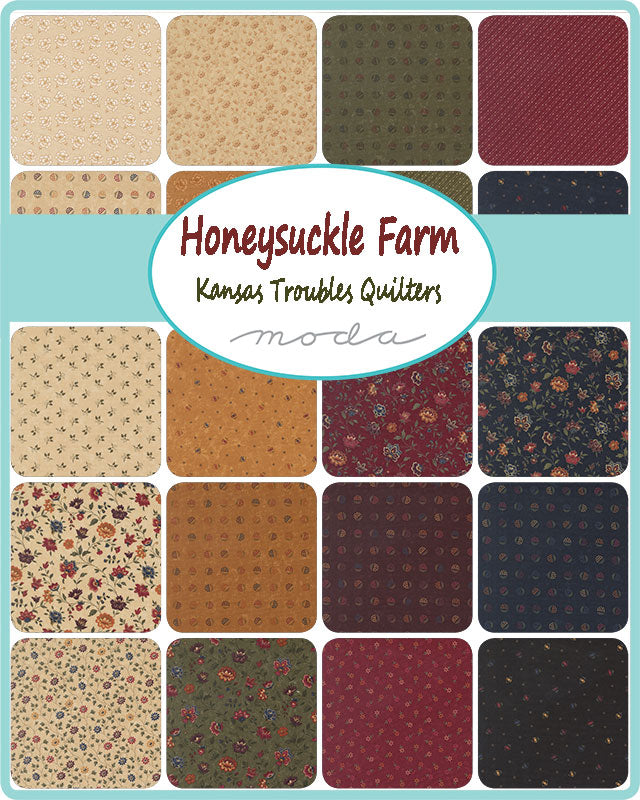Honeysuckle Farm Charm Pack (5” Squares) – 50% Deposit Preorder – Kansas Troubles – Moda