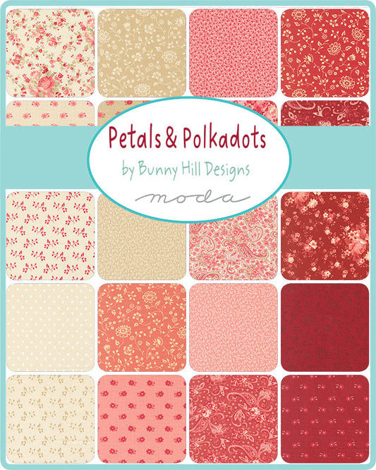 Preorder — Petals and Polkadots Fat Quarter Bundle by Bunny Hill Designs for Moda — 30 Fat Quarters — Arriving April 2026