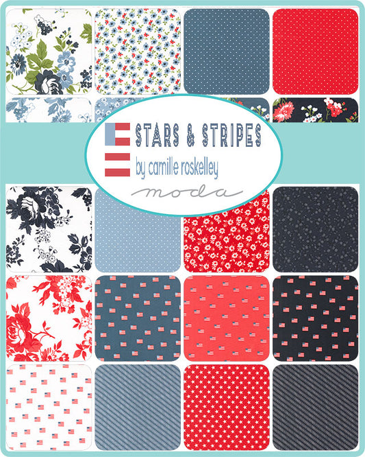 Stars & Stripes Fat Quarter Bundle | Camille Roskelley | Moda Fabrics | 50% Deposit Preorder | March 2027