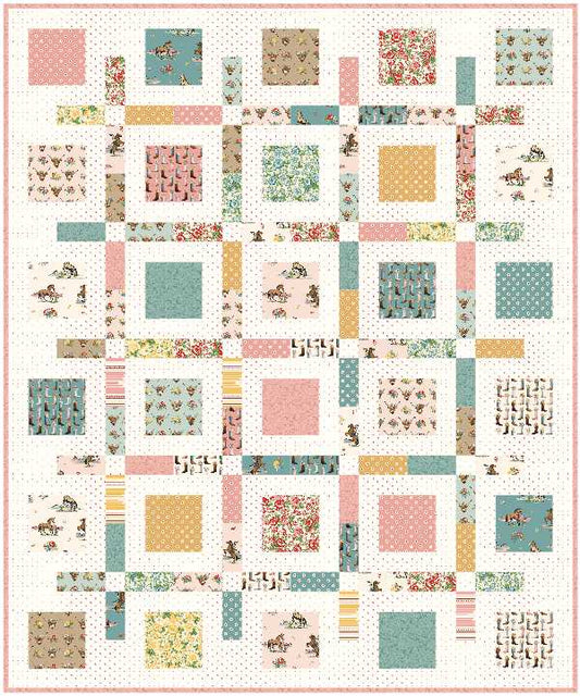 Boxed Up by Cluck Cluck Sew | Cowgirl Preorder Quilt Kit – 58" x 70" Throw Size (March 2026 Release)