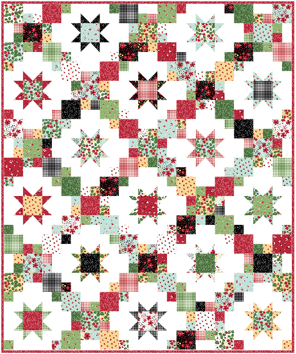 Brightly Quilt Kit – Little Ladybug | Layer Cake Version | 60" x 72" | Lori Whitlock