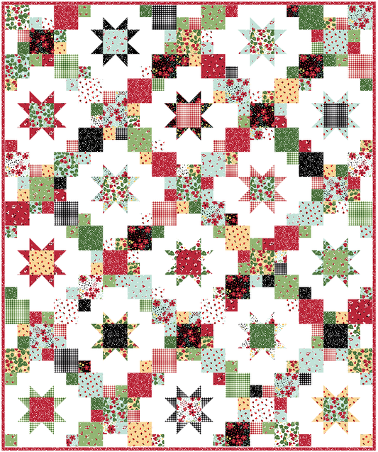 Brightly Quilt Kit – Little Ladybug | Layer Cake Version | 60" x 72" | Lori Whitlock