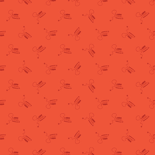 Press On – Red Vintage Irons – 5 Yard Cut – C15261-RED – Riley Blake Designs – by J. Wecker Frisch
