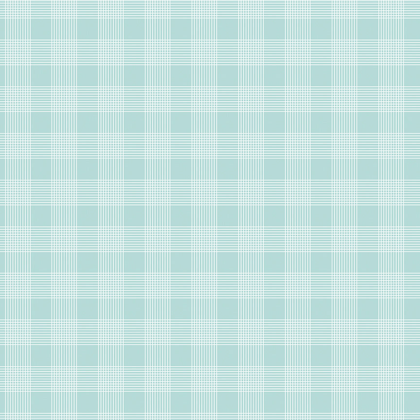 Press On – Aqua Plaid – 5 Yard Cut – C15262-AQUA – Riley Blake Designs – by J. Wecker Frisch
