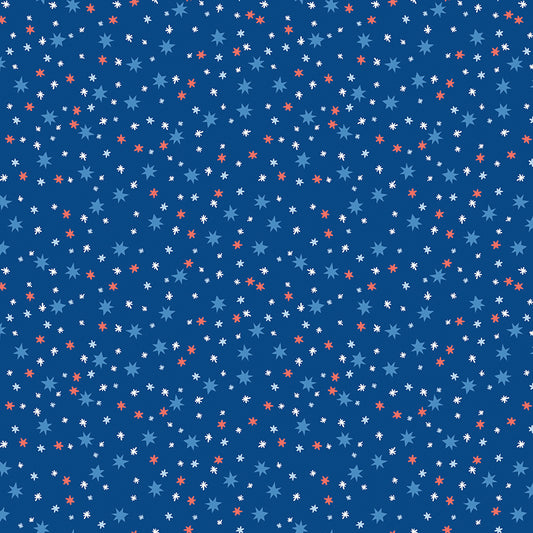 Firecracker Scattered Stars in Blue – Riley Blake Designs – Yardage (February 2026)