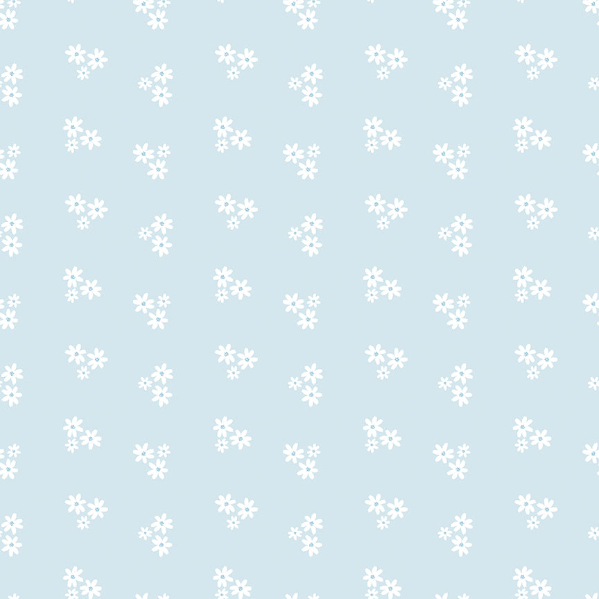 Triple Barn Star Quilt Backing – Firework Fields Light Blue | March 2026 Preorder