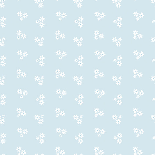 Triple Barn Star Quilt Backing – Firework Fields Light Blue | March 2026 Preorder