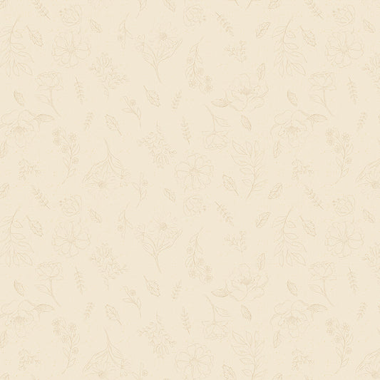 Orchard House – Cream Floral Sketch – C17722-CREAM – Riley Blake Designs (Yardage)