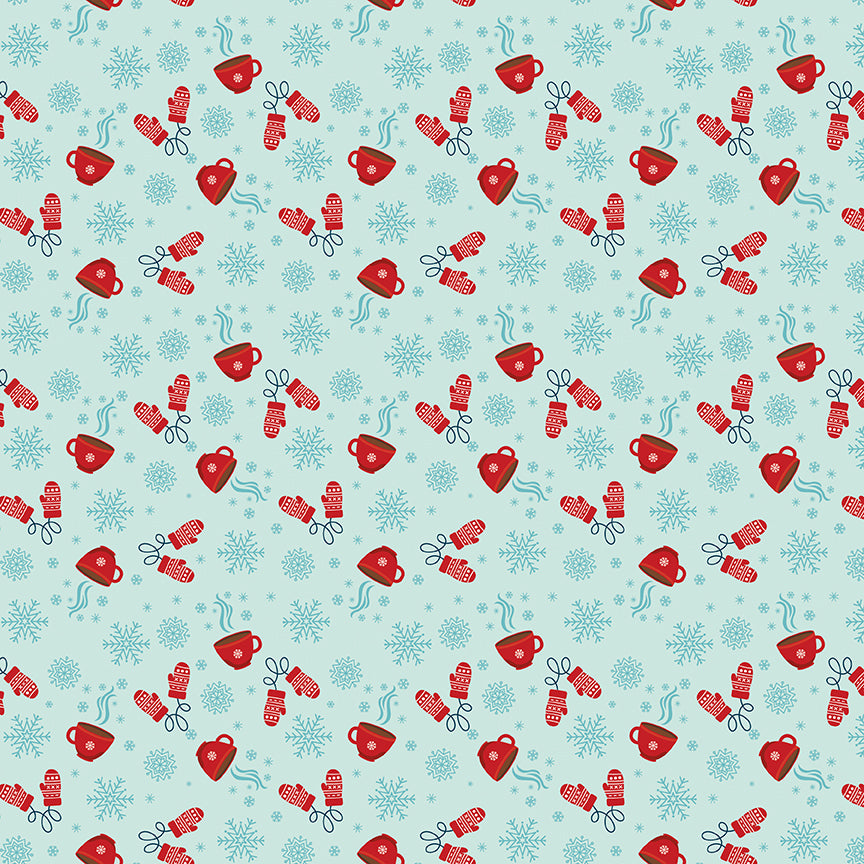 A Perfect Winter Hot Cocoa Fabric – Powder Yardage by Lori Whitlock for Riley Blake Designs | C17994-POWDER