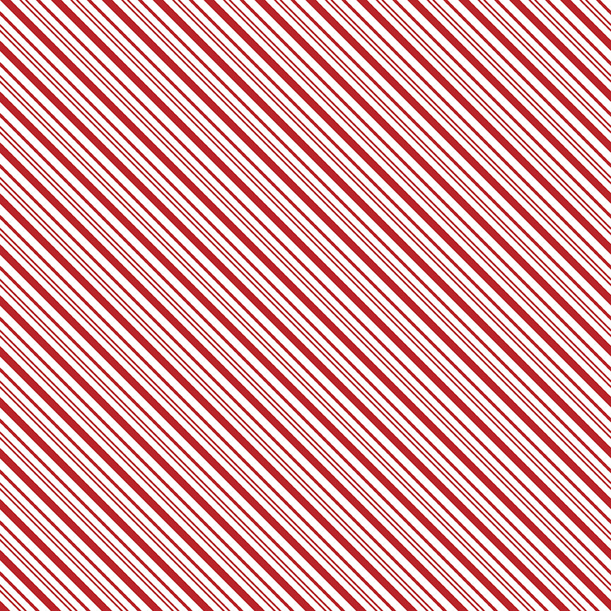 A Perfect Winter Diagonal Stripe Fabric – Red Yardage by Lori Whitlock for Riley Blake Designs | C17995-RED
