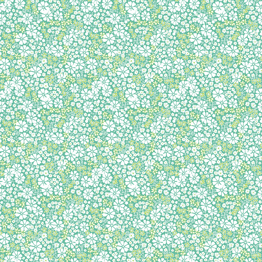 Chasing Rainbows Floral Fabric – Leaf Yardage by Leslie Ryan for Riley Blake Designs | C18013-LEAF