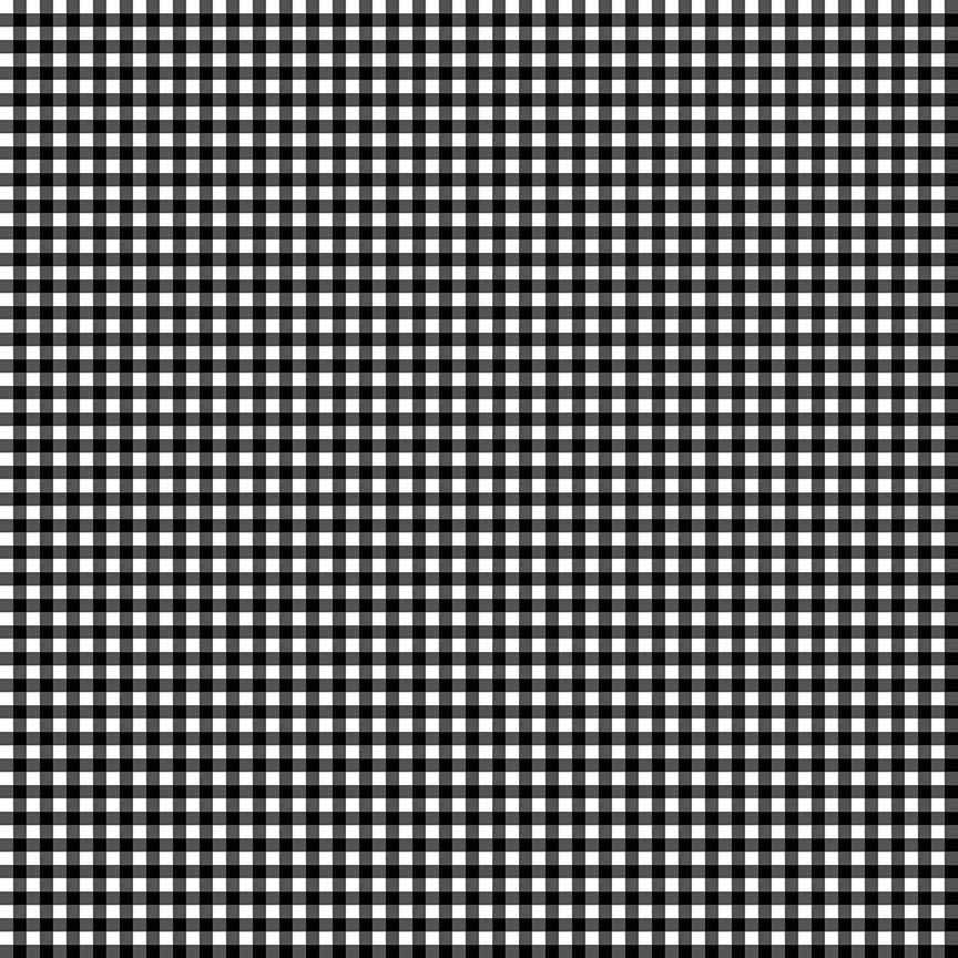 Little Ladybug Gingham Check Yardage – Black | Lori Whitlock | In Stock