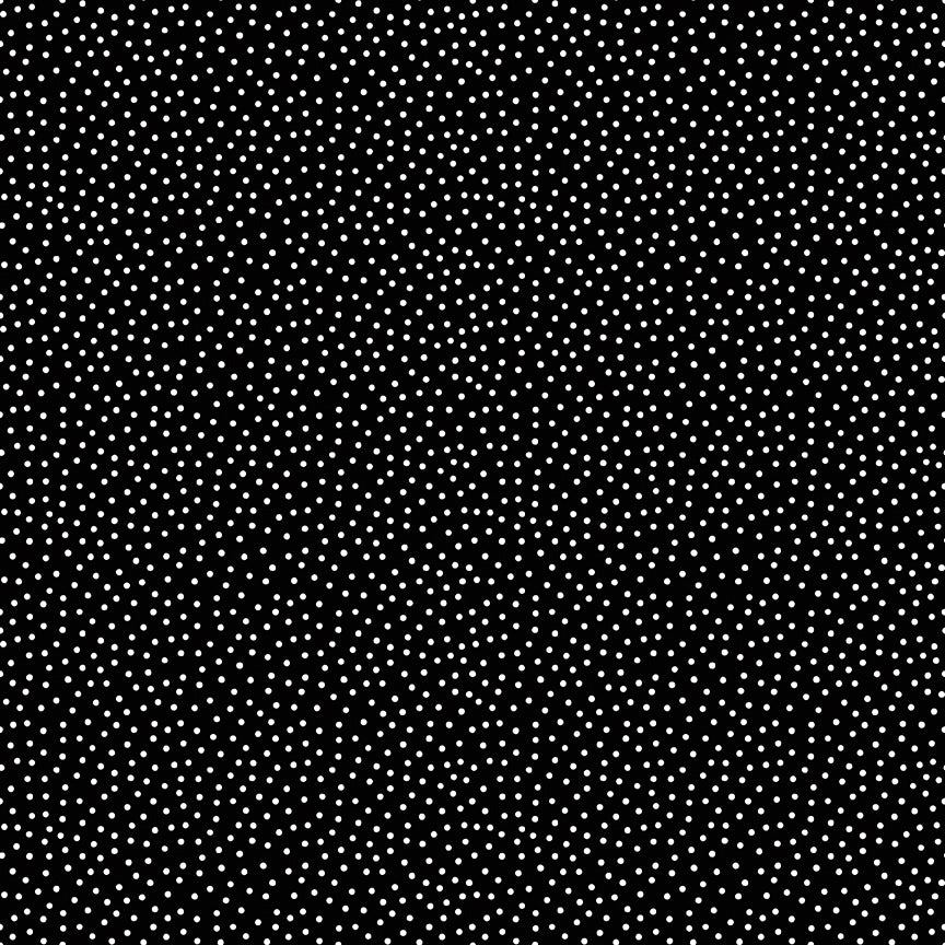 Little Ladybug Scattered Dots Yardage – Black | Lori Whitlock | In Stock