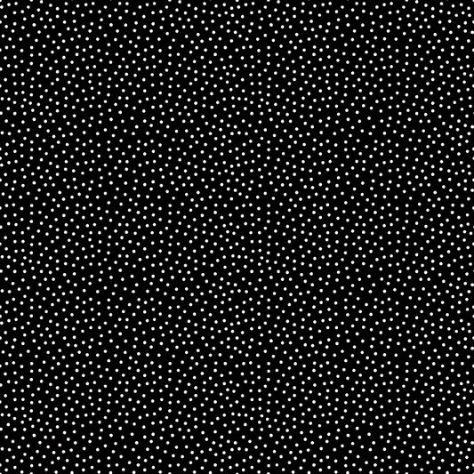 Little Ladybug Scattered Dots Yardage – Black | Lori Whitlock | In Stock