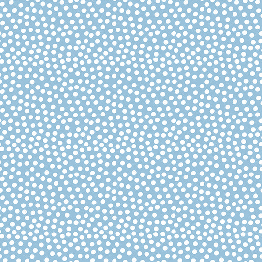 Dear Sweethearts Irregular Polka Dots Yardage – Blue | American Jane | In Stock