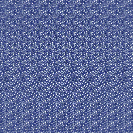 Dear Sweethearts Tiny Stars & Dots Yardage – Navy | American Jane | In Stock
