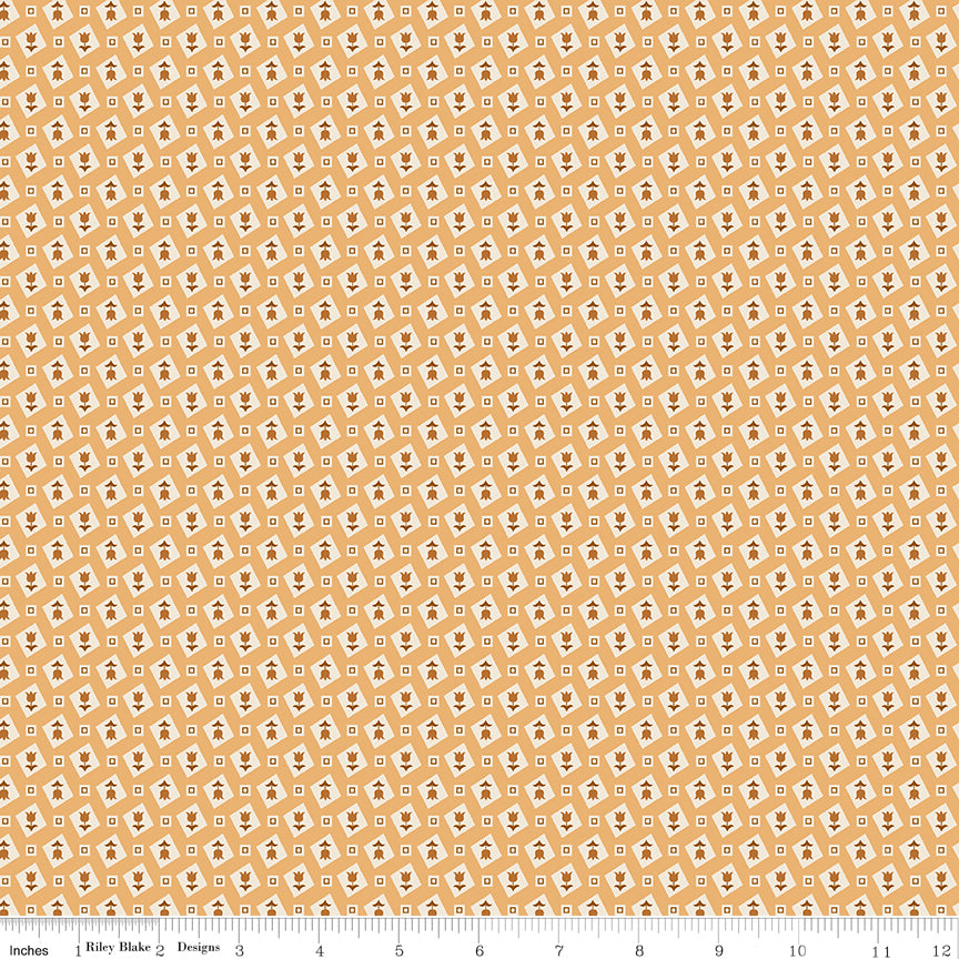 Lori Holt Denim & Daisy Tulips Daisy – Tulip Diamonds – C18145-DAISY