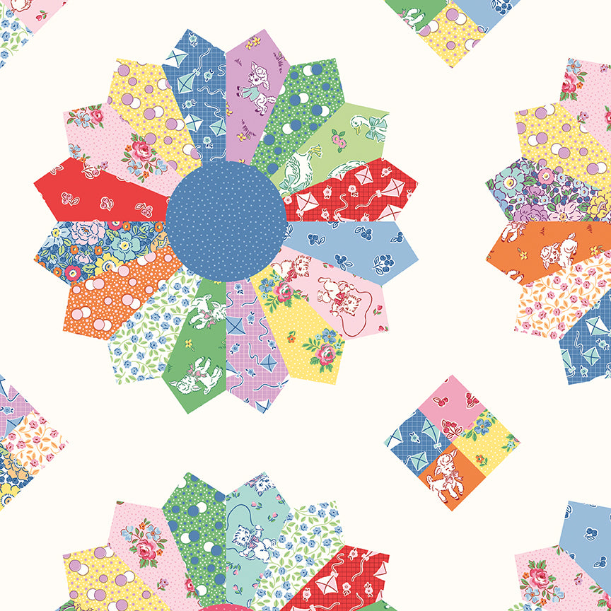 Tangled Quilt Kit Backing Set – Traditional 30’s 5 Yards C18249 Multi – Preorder Oct 2026