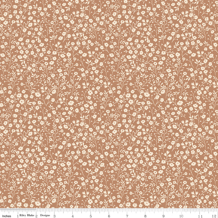 Harvest on the Prairie Floral Fabric – Suede | Modern Prairie