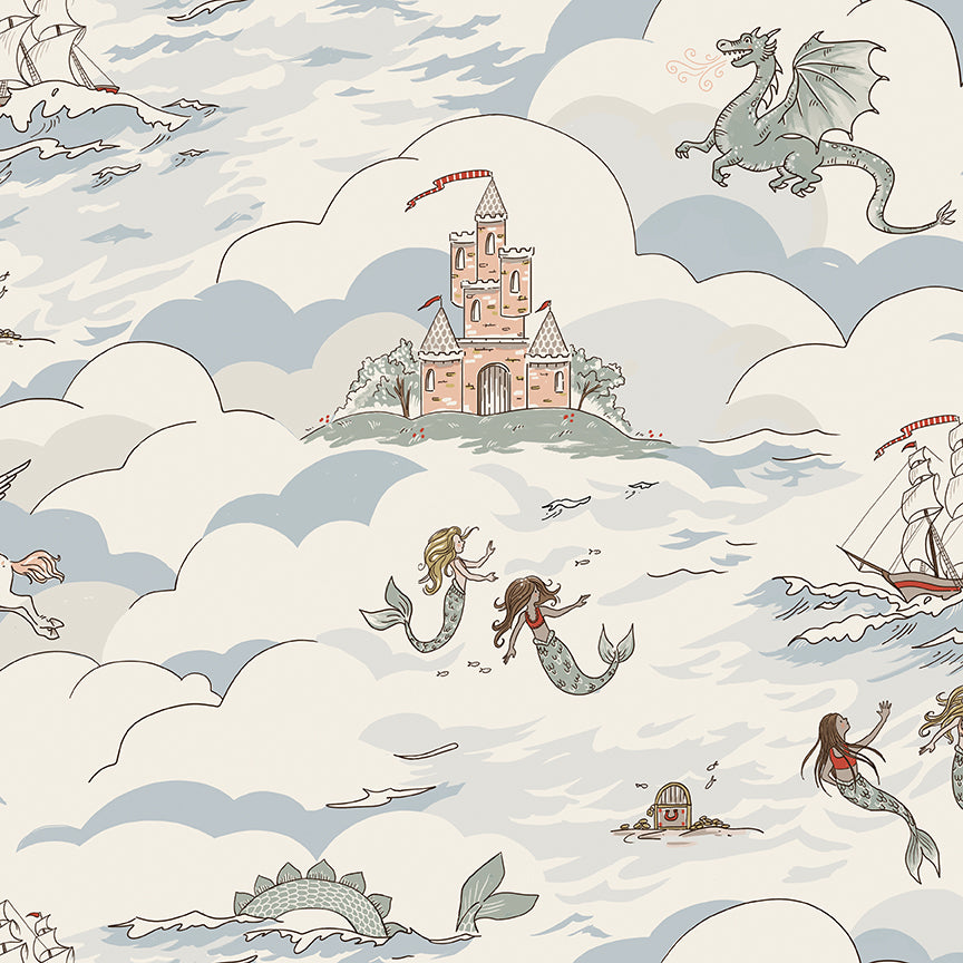 Broken Frames Quilt Backing Set – Story Land Blue (5 Yards) | October 2026 Preorder