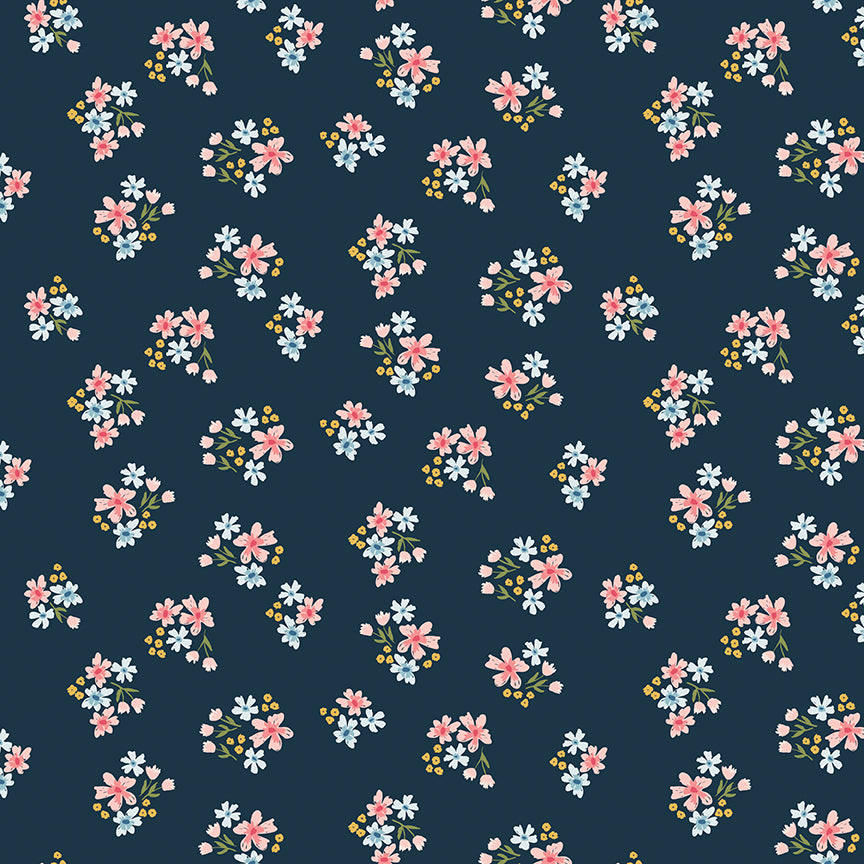 Beatrice Quilt Backing Set Sweet as Honey Cream or Midnight | Riley Blake Fabric | 50% Deposit Preorder