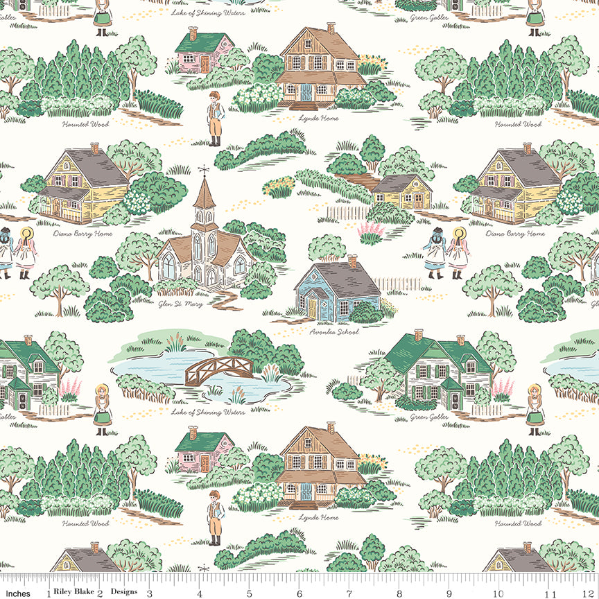 Anne with an E Scenic Backing Set (4 2/3 yards) Reservation – 50% Deposit Preorder – February 2027 Arrival