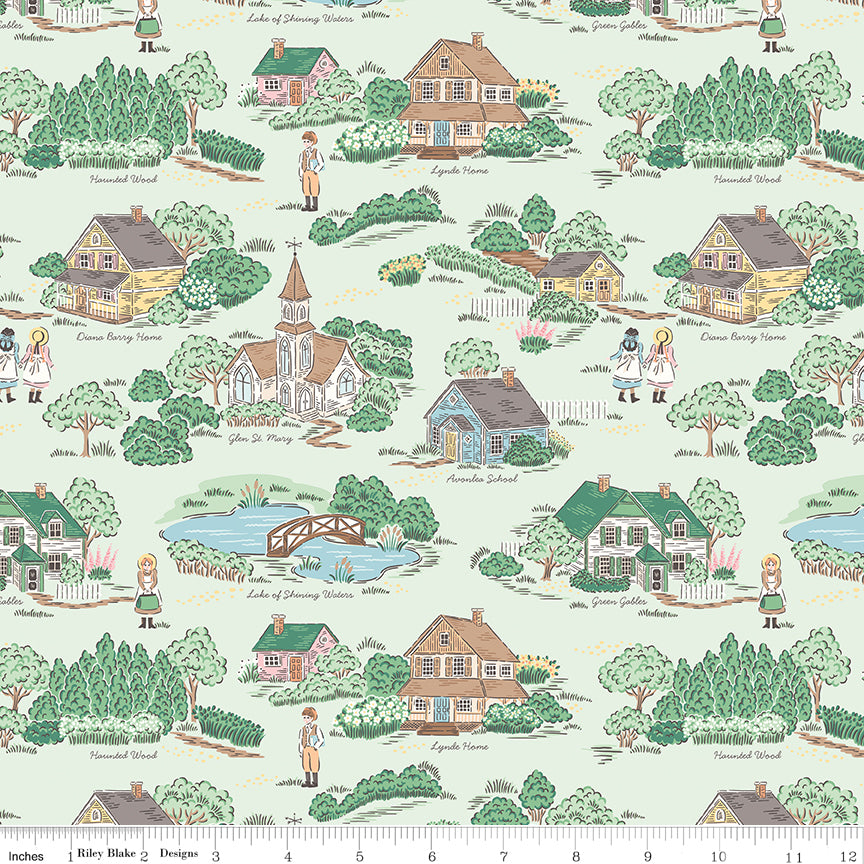 Anne with an E Scenic Backing Set (4 2/3 yards) Reservation – 50% Deposit Preorder – February 2027 Arrival