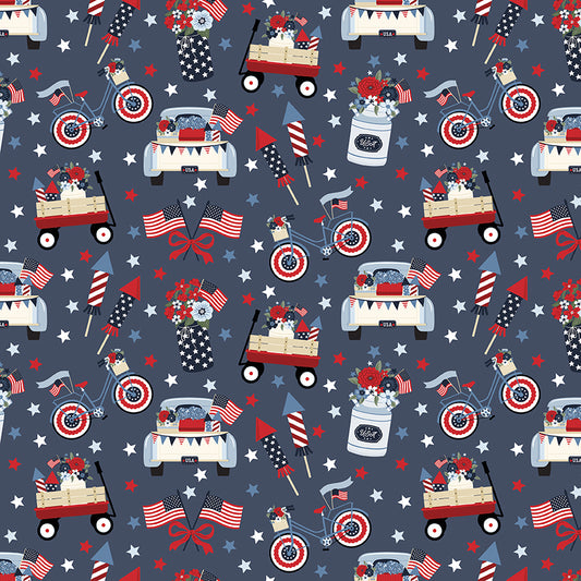 Shooting Stars Quilt Kit Backing Set – 50% Deposit February 2027 Preorder - Hooray for the USA by Dani Mogstad for Riley Blake Designs