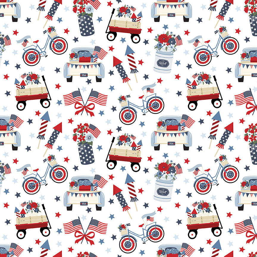 Shooting Stars Quilt Kit Backing Set – 50% Deposit February 2027 Preorder - Hooray for the USA by Dani Mogstad for Riley Blake Designs