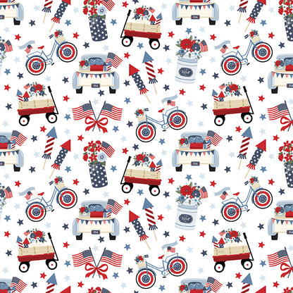 Shooting Stars Quilt Kit Backing Set – 50% Deposit February 2027 Preorder - Hooray for the USA by Dani Mogstad for Riley Blake Designs