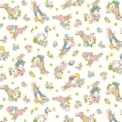 Peter Rabbit™ Spring Panel Quilt Kit Matching Backing Set – Cloud or Shortbread – 4 Yard Cut – January 2027 Preorder
