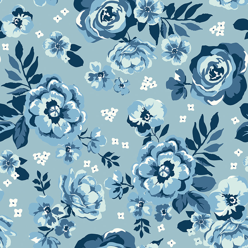 Matching Backing Set for Starly Quilt Kit – Star-Spangled Garden Floral Backing Fabric Choice – February 2027 Preorder