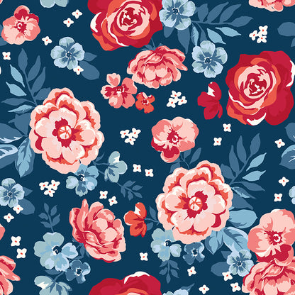 Star-Spangled Garden Summer on the Porch Backing Set Reservation - 4 3/4 Yards - February 2027