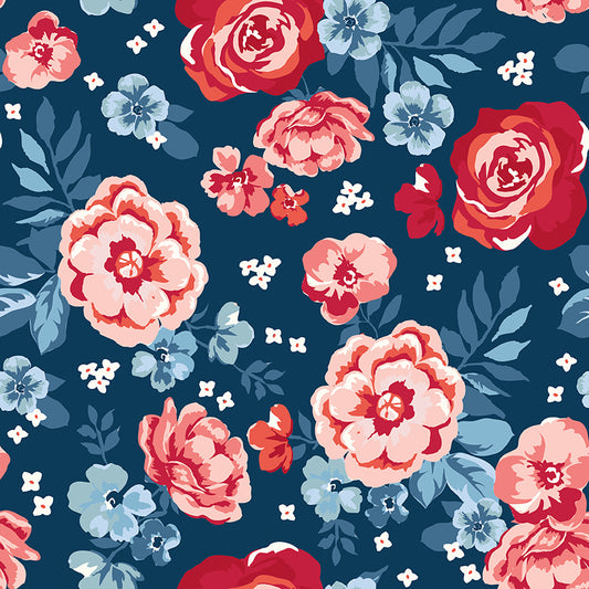 Star-Spangled Garden Summer on the Porch Backing Set Reservation - 4 3/4 Yards - February 2027