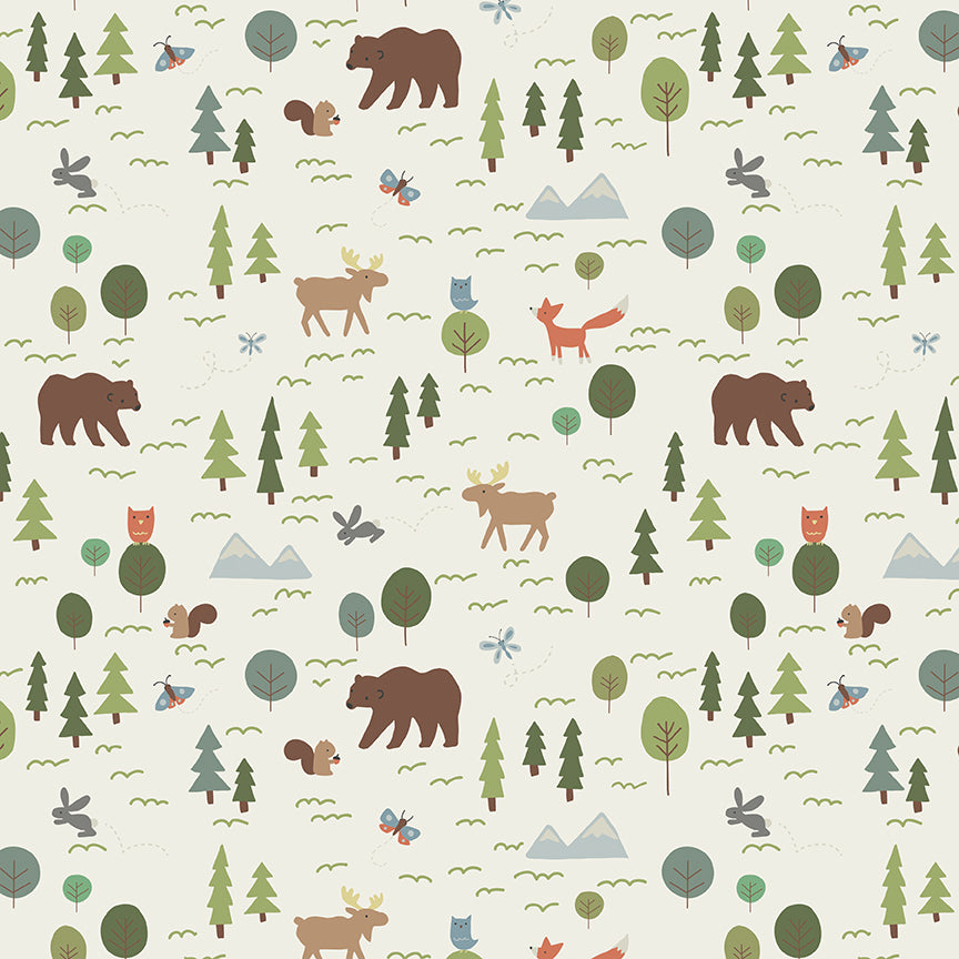 Grizzly Grove Quilt Kit Backing Set -February 2027 Preorder – Upper Pines by Deena Rutter for Riley Blake Designs