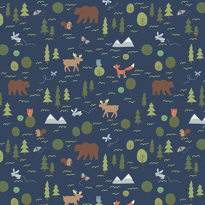 Grizzly Grove Quilt Kit Backing Set -February 2027 Preorder – Upper Pines by Deena Rutter for Riley Blake Designs