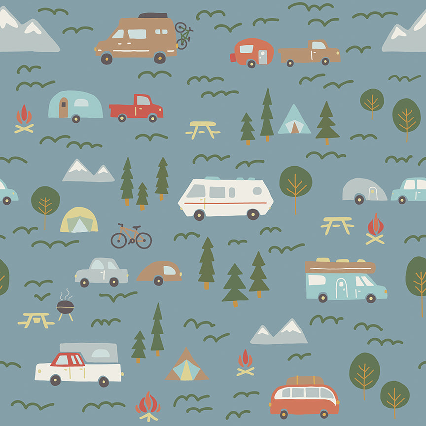 Log Cabin Stars Quilt Kit Backing Set - February 2027 Preorder – Upper Pines by Deena Rutter for Riley Blake Designs